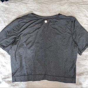 Grey Quick-dry LuluLemon Crop Top Small